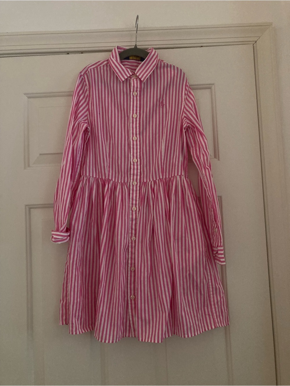 Girls Ralph Lauren Pink Striped Dress